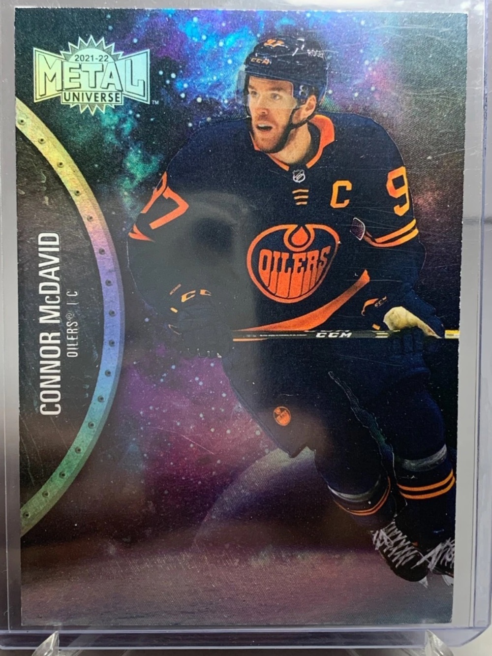 Connor McDavid 2020/21 Skybox Metal Edmonton Oilers Hockey Card
